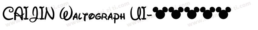 CAIJIN Waltograph UI字体转换